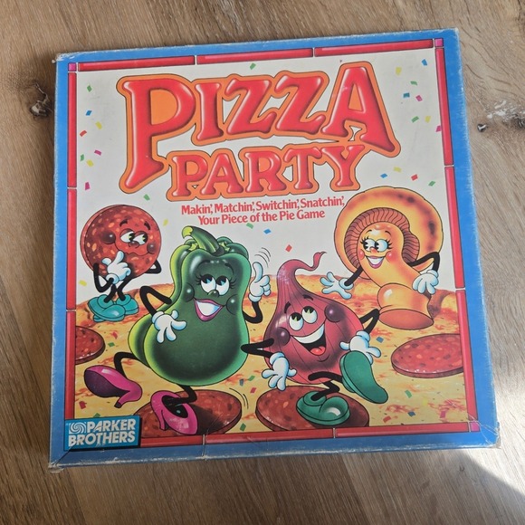 Parker Brothers Other - Vintage 1987 Parker Brothers Pizza Party Board Game Complete Retro Memory Game
